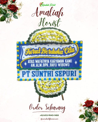 Papan Bunga Duka di Susut